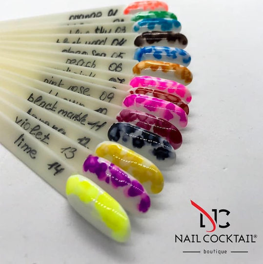 Nail Cocktail Aquarelle Χρώματα Ζωγραφικής για Νύχια 01 Orange σε Πορτοκαλί Χρώμα