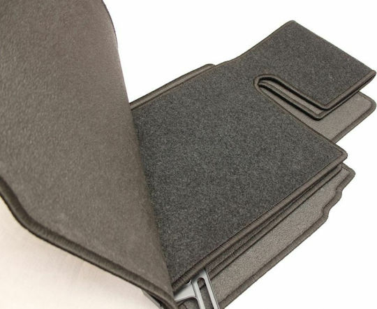 Petex Set Front and Back Car Mats 4 Pieces for Mercedes-Benz SLK 1996-2004 Black / Gray