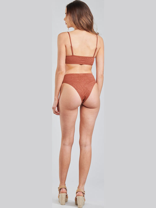 Bikini Set Triangle Top & Slip Bottom Wild Babe with Detachable & Adjustable Straps Bronze
