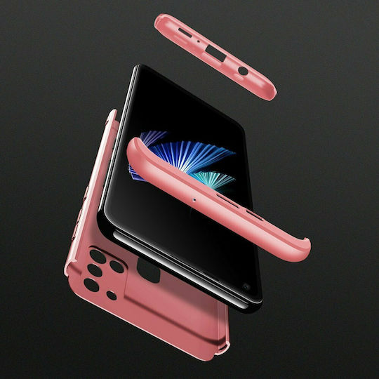 GKK 360 Full Cover Πλαστικό Ροζ Χρυσό (Galaxy A21s)