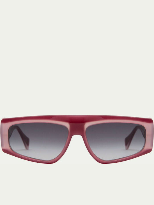 Gigi Barcelona Pompeia Women's Sunglasses with Red Plastic Frame and Purple Gradient Lens 6578/6