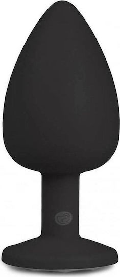 Easytoys Diamond Butt Plug Large Dop Anal Diamant Mare Black 10cm