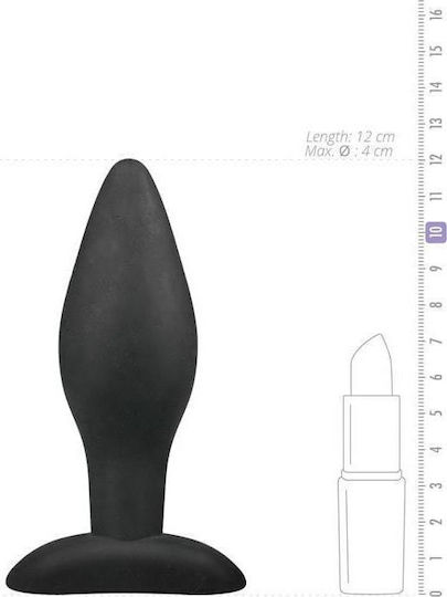 Easytoys Πρωκτική Σφήνα Medium Black 12cm