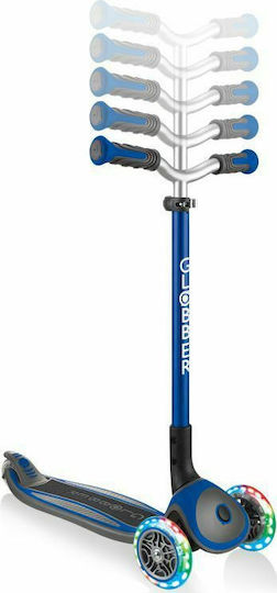 Globber Детски Ролери Сгъваеми Master Lights 3 Колела За 4+ Години Сини