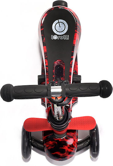 Lorelli Kids Scooter Foldable Smart 2021 3-Wheel with Seat for 3+ Years Red