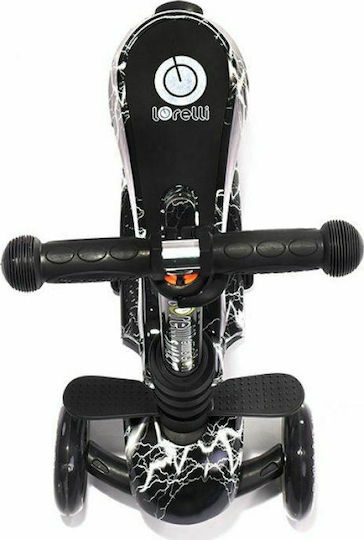 Lorelli Kids Scooter Foldable Smart 2021 3-Wheel with Seat for 3+ Years Black