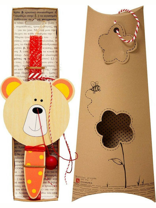 Lumânare de Paște Pătrată Parfumată, Handmade și cu Cutie 30buc Portocalie