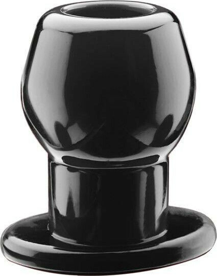 Perfect Fit Brand Tunnel Anal Plug Extra Large Anal Plug XLarge Black