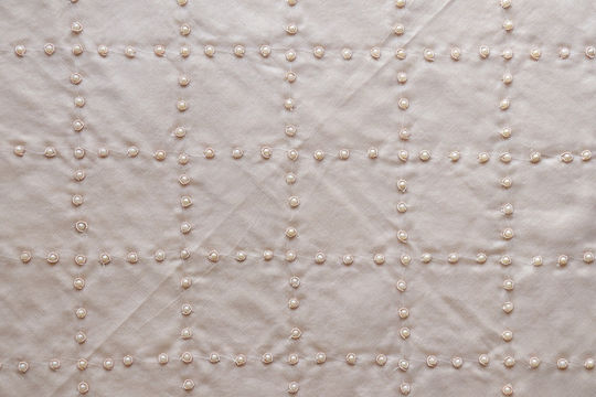Mc Decor În Carouri Set 5 Bucăți 196 cu Broderie Ecru 120x120cm