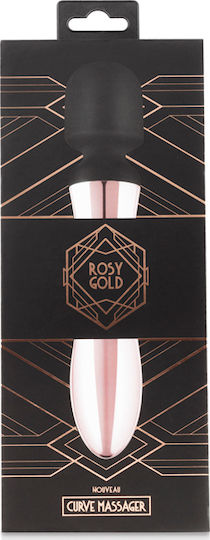 Rosy Gold New Curve Massager Δονητής Μασάζ 21cm Rose Gold