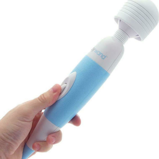Bodywand Original Plug-In Wand Massager Vibrator Massage with Remote Control 31.1cm Blue