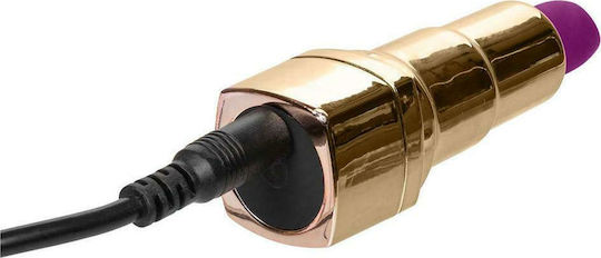 Calexotics Bad Bitch Lipstick Vibrator Recharge Vibrator Bullet 7.5cm Gold / Purple