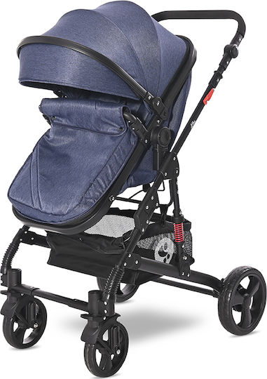 Lorelli Alba 2 in 1 Reversible 2 in 1 Baby Stroller Suitable for Newborn Jean Blue 11.15kg