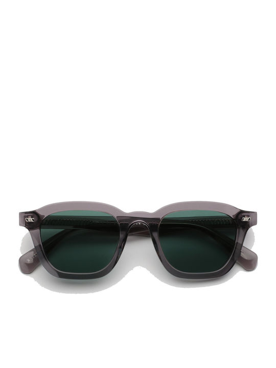 Gast Mente Sunglasses with Gray Plastic Frame and Green Lens ME04