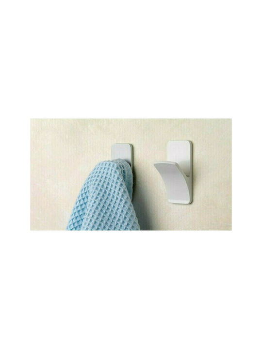 Inofix Single Wall-Mounted Bathroom Hook ​3x6cm Silver