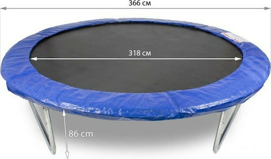 Buba Trampolin Draußen Durchmesser 366cm mit Netz & Leiter