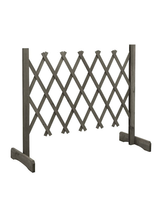 Wood Foldable Trellis Gray 60x120cm