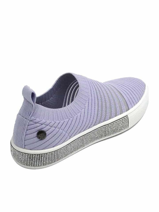 Iris Γυναικεία Slip-On Μωβ