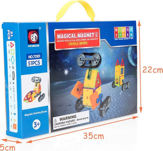 Costway Magnetic Construction Toy Vehicle Building Set for Children Aged 3+
