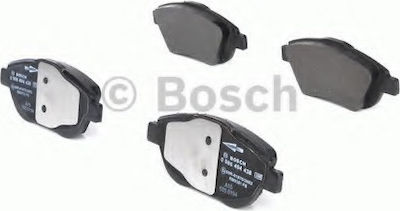 Bosch Plăcuță de frână Față 4buc pentru Citroen C3 Opel Corsa Peugeot 2008