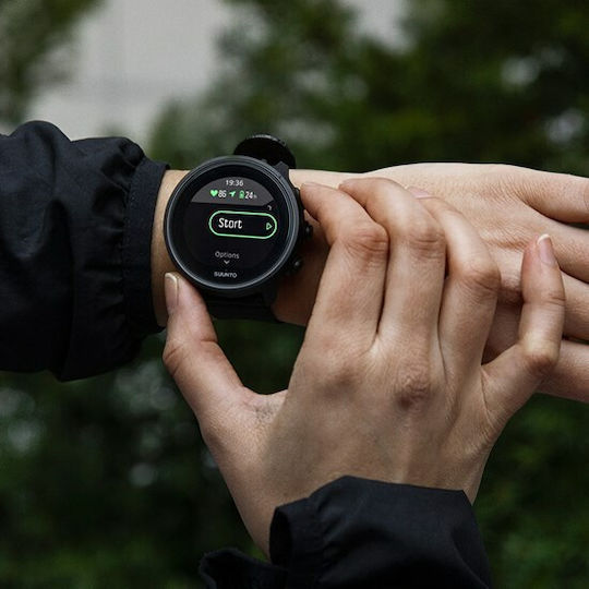 Suunto 9 Baro Titanium 50mm Waterproof Smartwatch with Heart Rate Monitor (Charcoal Black Titanium)