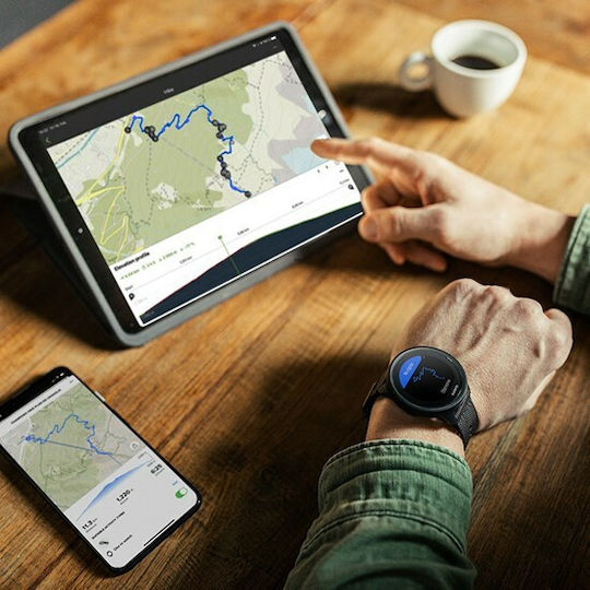 Suunto 9 Baro Titanium 50mm Waterproof Smartwatch with Heart Rate Monitor (Charcoal Black Titanium)