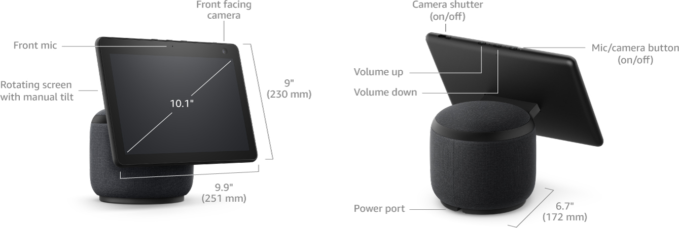 Amazon Echo Show 10 (3rd Gen) Hub Inteligent B07VHZ41L8 | Skroutz