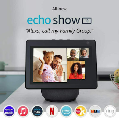 Amazon Echo Show 10 (3rd Gen) Charcoal Smart Hub with Speaker 2.1 and Screen Compatible with Alexa