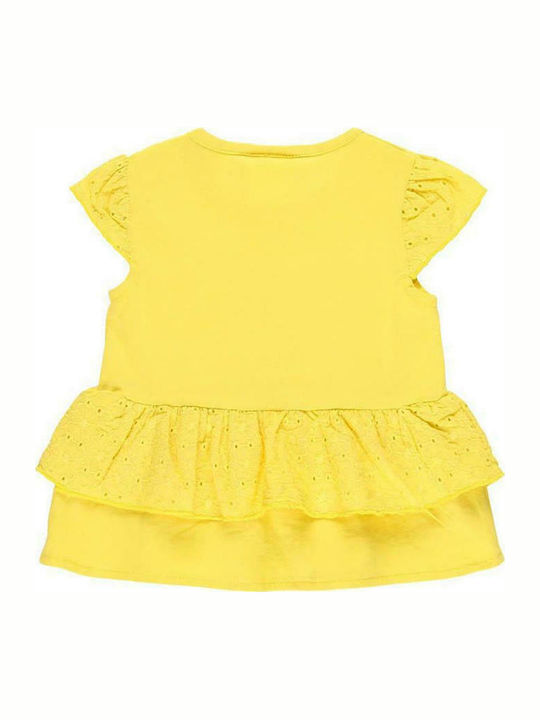 Boboli Kids Blouse Short Sleeve Yellow