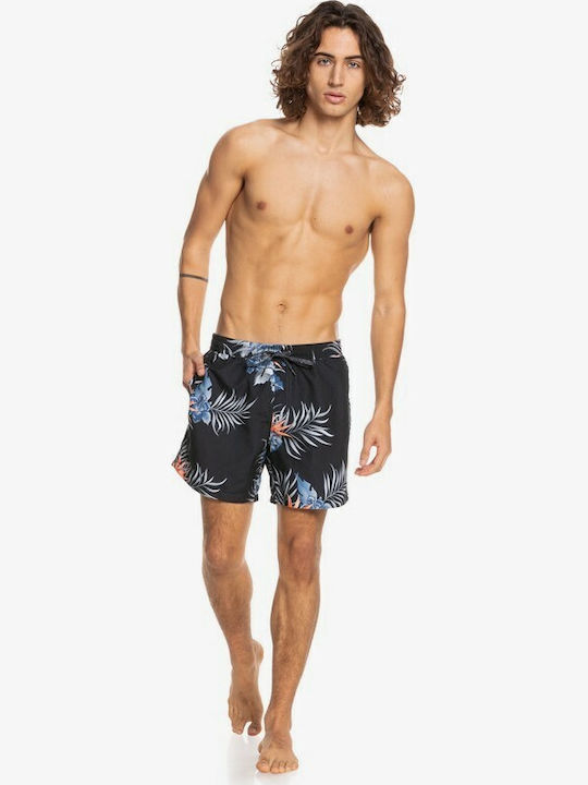 Paradise Express Volley Men's Swimwear Shorts Black Floral