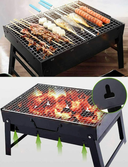 Stainless steel Portable Charcoal Grill 36cmx29cm