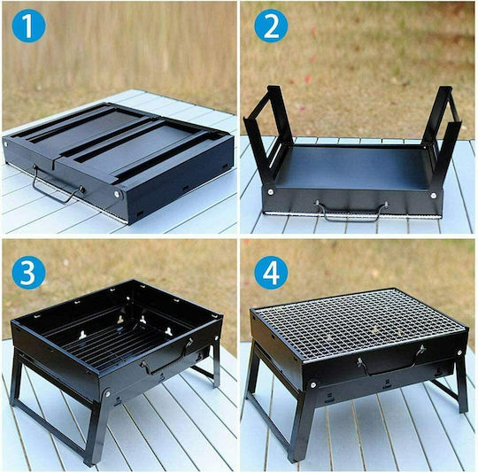 Stainless steel Portable Charcoal Grill 36cmx29cm