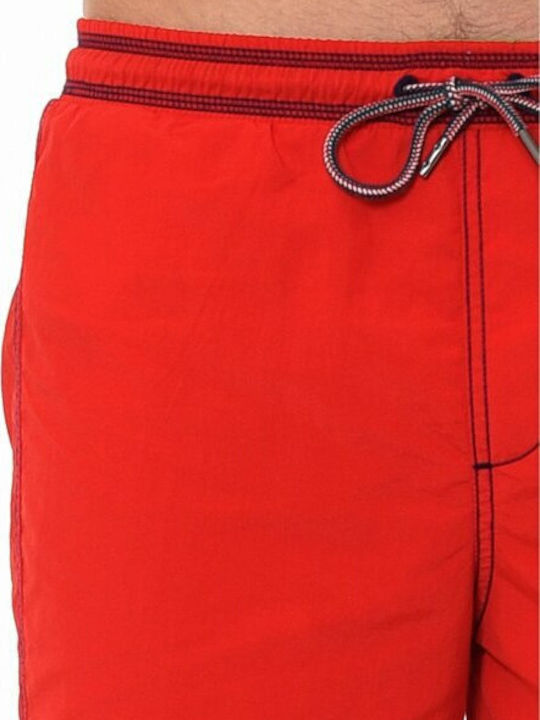 Villa Solid New Men's Swimwear Shorts Red
