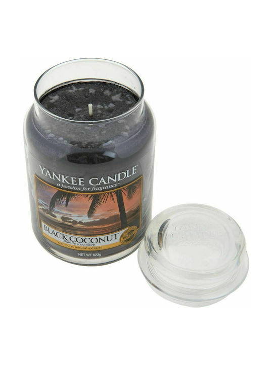 Yankee Candle Scented Candle Jar with Scent Black Coconut Black 411gr 1pcs