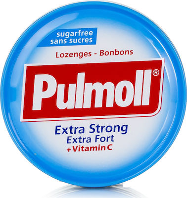 Pulmoll Extra Stront Fort Vitamin C Bonbons für Kinder für Trockenen Husten glutenfrei Minze 45gr