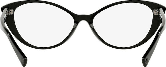 Valentino Rame Ochelari Pentru Femei Acetat Structură Scheletică Fluture Negru VA3061 5001