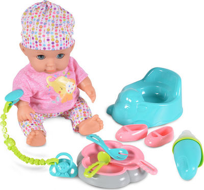 Moni Baby Doll Set Μωρό με Γιο-Γιο & Αξεσουάρ for 3+ Years Old 36 cm.