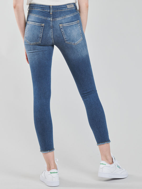 Only Damenjeanshose in Enger Passform Skinny Blue Jean