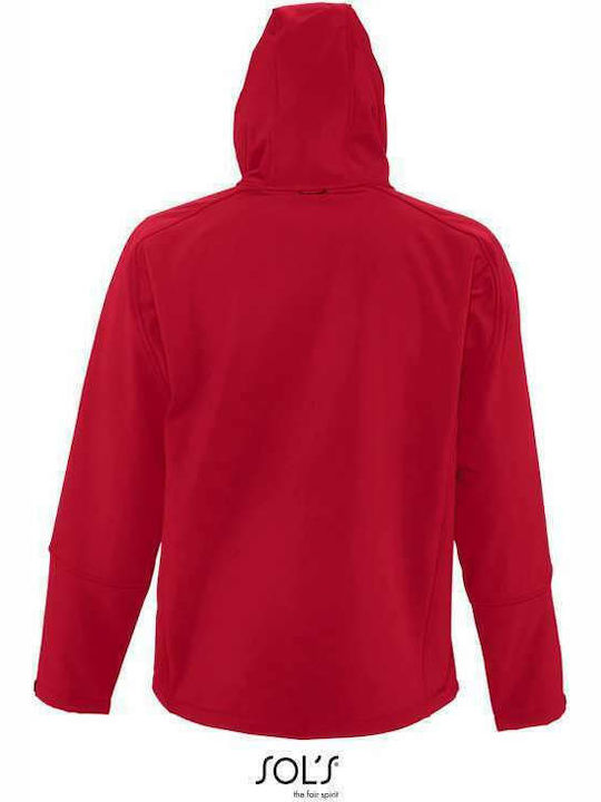 Sol's Men's Winter Softshell Jacket Waterproof and Windproof Red