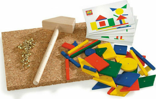 Ses Creative Wooden Construction Toy Set with Hammer for Children 3+ years+ Years
