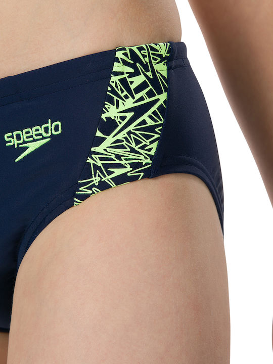 Speedo Boom Splice Παιδικό Μαγιό Σλιπ Navy Μπλε