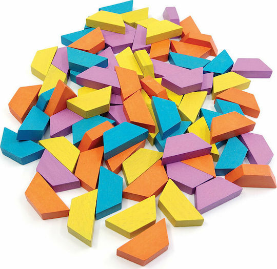 Svoora Building Blocks Composition Shapes and 4 Cards Exploration for 4+ Years 80 Pieces