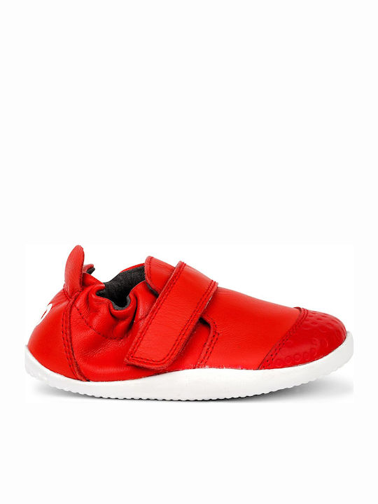 Xplorer Go Trainer Παιδικά Sneakers Ανατομικά με Σκρατς Κόκκινα