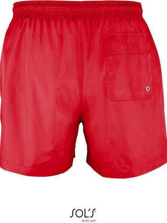 Sol's 02919 Men's Swimwear Shorts Red Striped