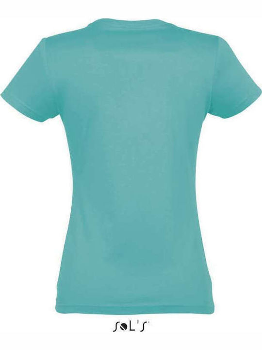 Sol's Imperial Women's Short Sleeve Promotional T-Shirt Carribean Blue 11502-237