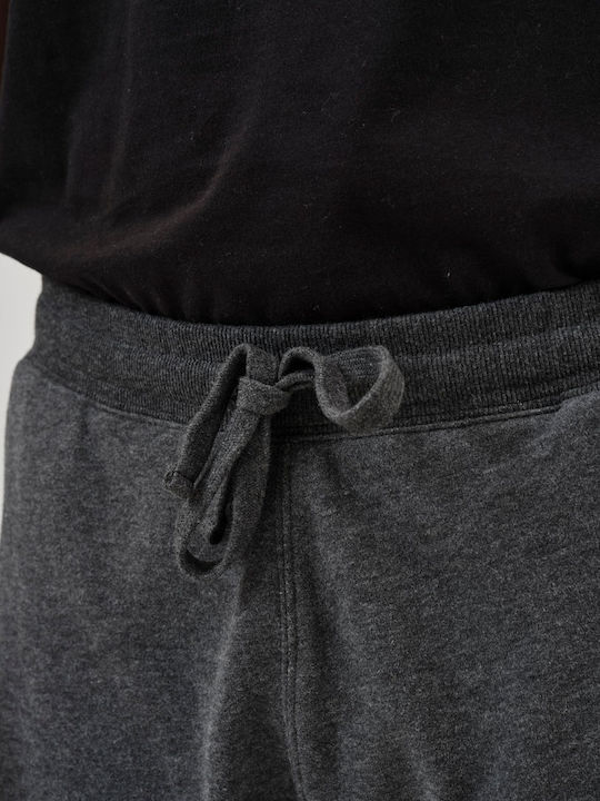 Αθλητική Ανδρική Βερμούδα Dark Grey Melange