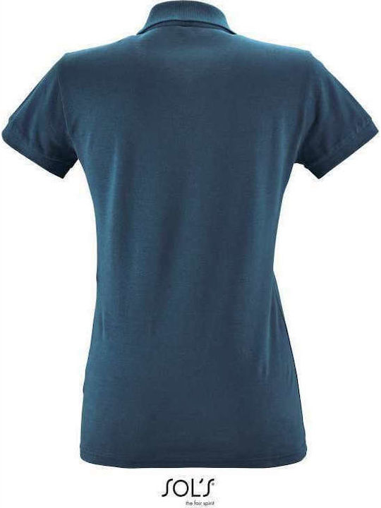 Sol's Perfect Women's Short Sleeve Promotional Blouse Slate Blue 11347-248