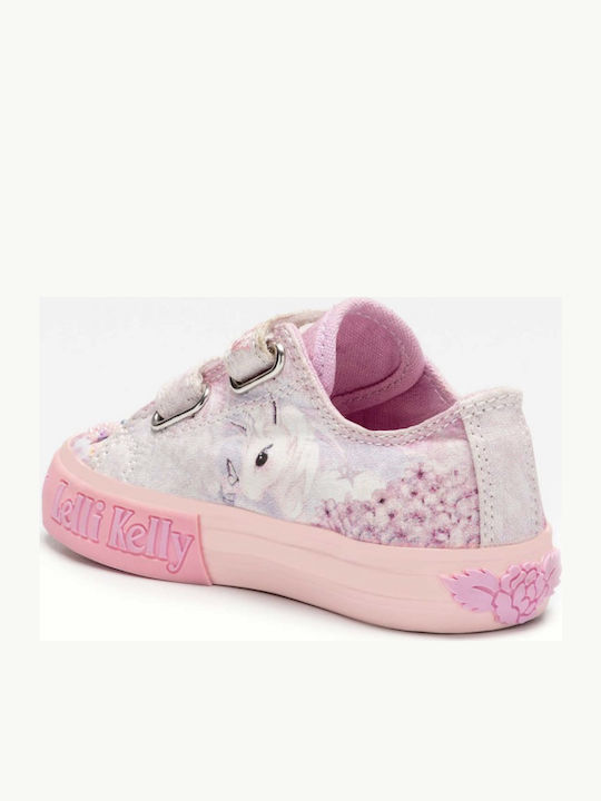 Lelli Kelly Kids Sneakers LK7018 with Scratch Pink LK7018-BC02