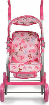 Moni Doll Stroller Καρότσι Κούκλας Flower Garden 9351 for 3+ Years Old 107522