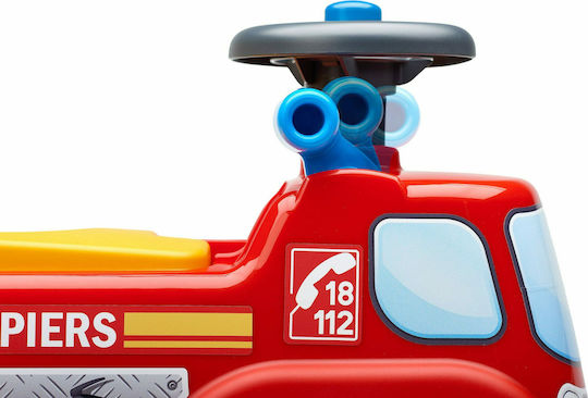 Falk Fireman Αυτοκινητάκι Ride On για 12+ μηνών Κόκκινο